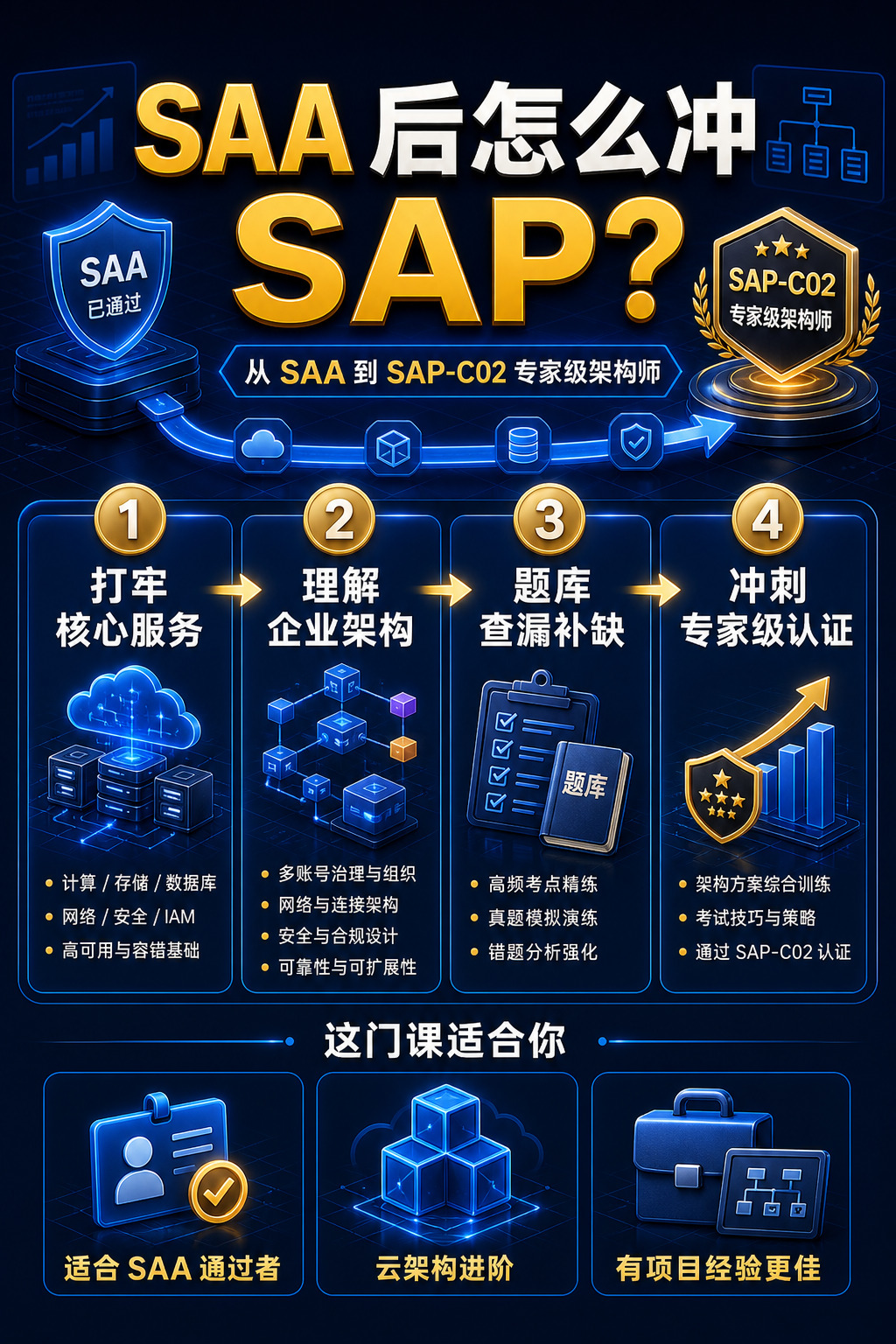 SAA 后如何冲刺 AWS SAP-C02 专家级认证