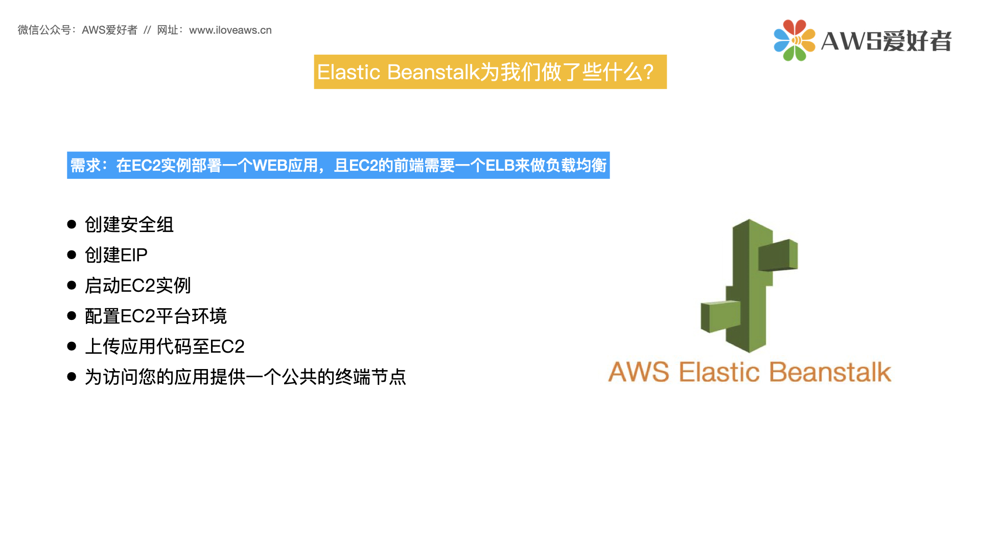 40Elastic Beanstalk AWS爱好者